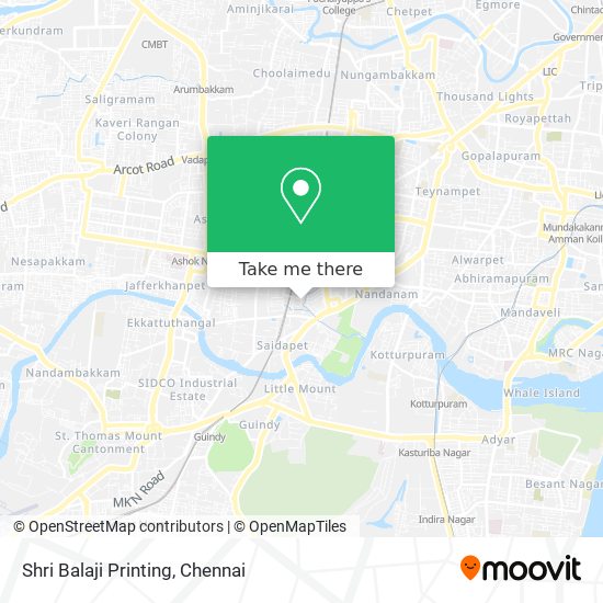 Shri Balaji Printing map