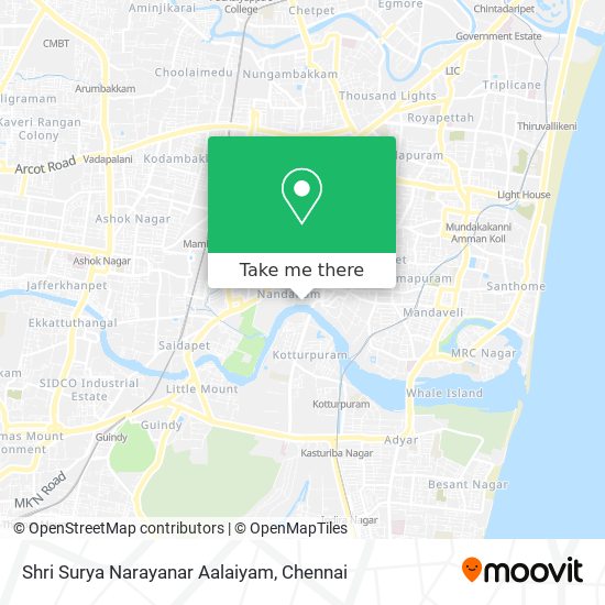 Shri Surya Narayanar Aalaiyam map