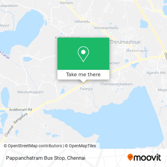 Pappanchatram Bus Stop map