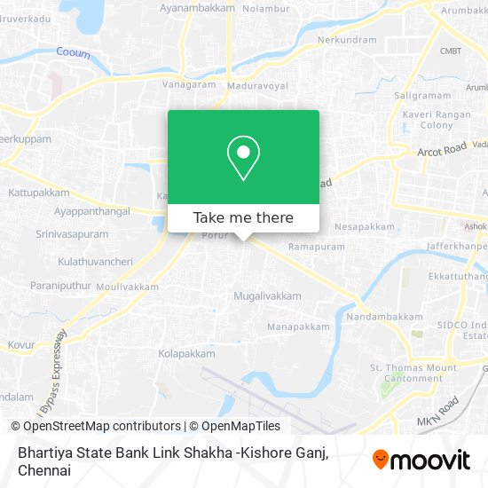Bhartiya State Bank Link Shakha -Kishore Ganj map