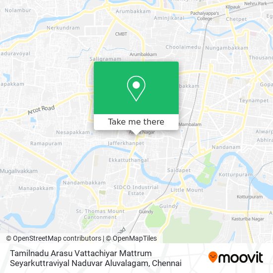 Tamilnadu Arasu Vattachiyar Mattrum Seyarkuttraviyal Naduvar Aluvalagam map
