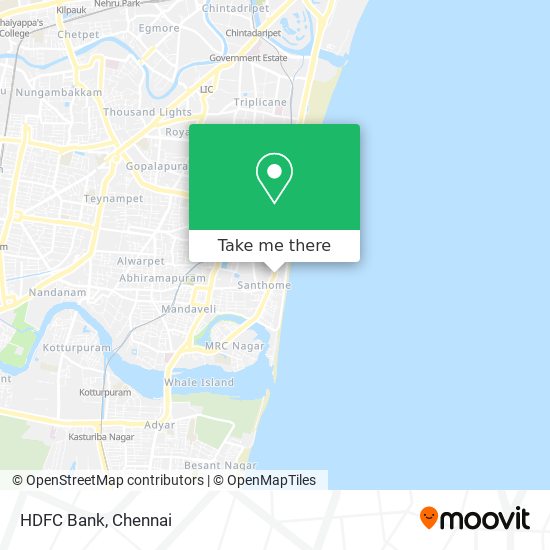 HDFC Bank map