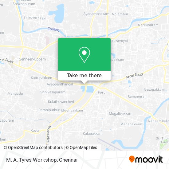 M. A. Tyres Workshop map