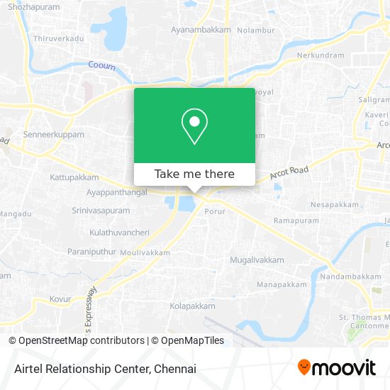 Airtel Relationship Center map