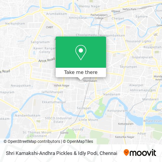 Shri Kamakshi-Andhra Pickles & Idly Podi map