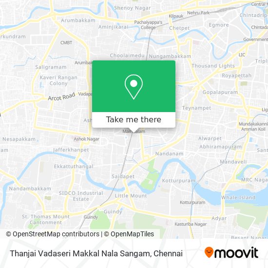 Thanjai Vadaseri Makkal Nala Sangam map