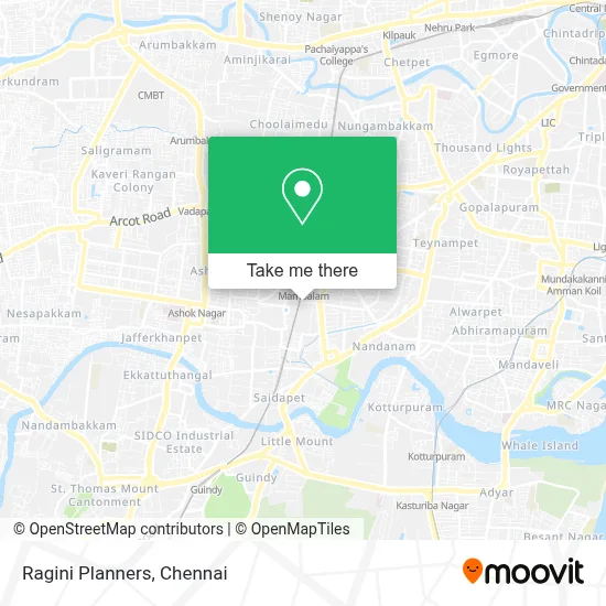 Ragini Planners map