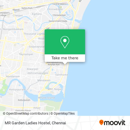 MR Garden Ladies Hostel map