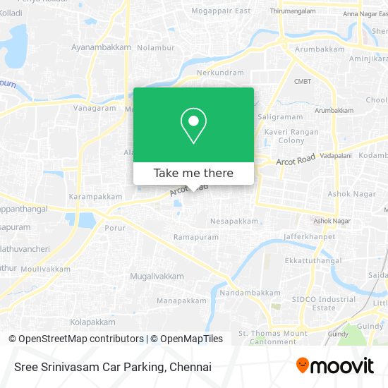Sree Srinivasam Car Parking map