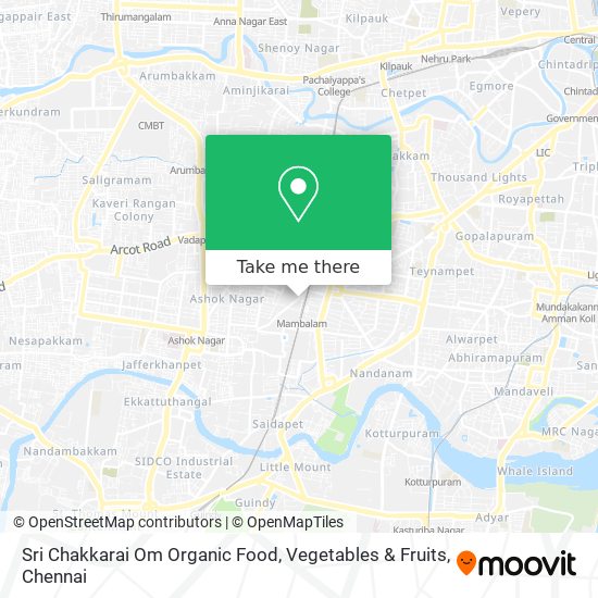 Sri Chakkarai Om Organic Food, Vegetables & Fruits map