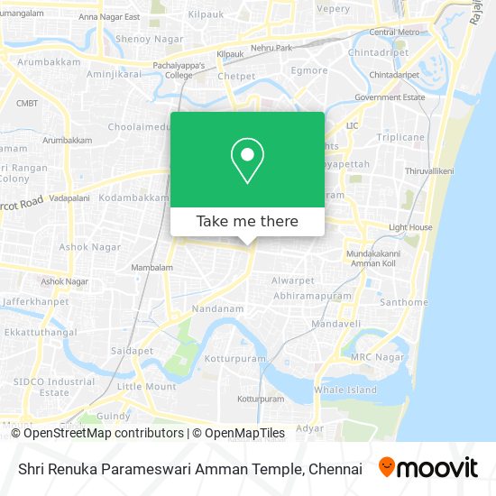 Shri Renuka Parameswari Amman Temple map