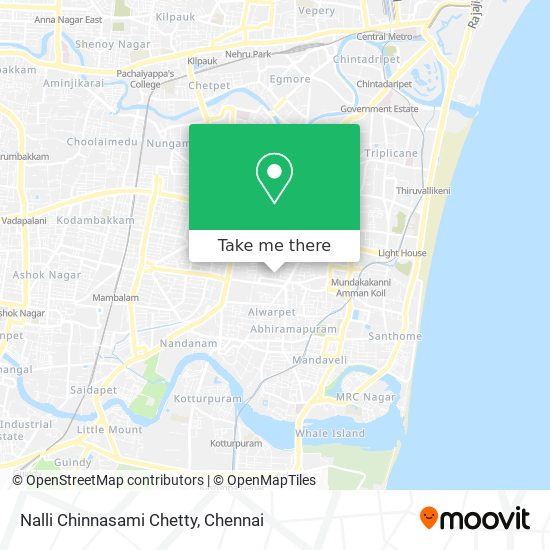 Nalli Chinnasami Chetty map