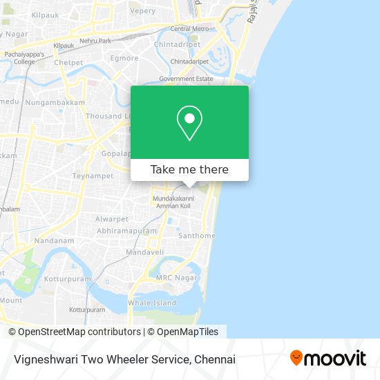 Vigneshwari Two Wheeler Service map