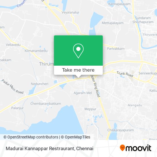 Madurai Kannappar Restraurant map