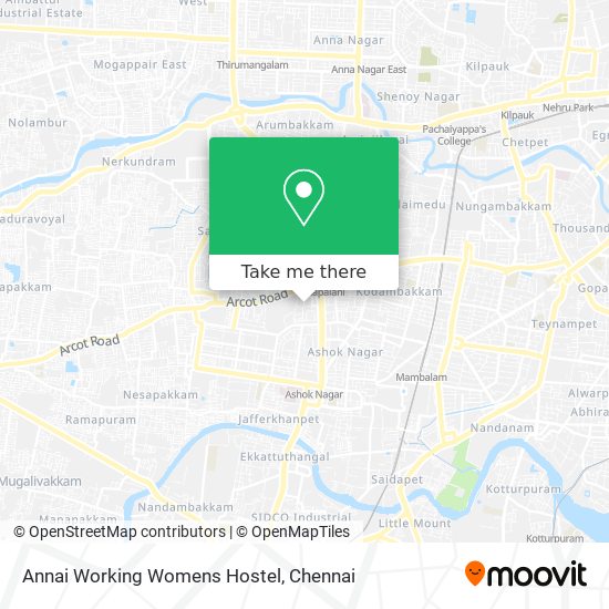 Annai Working Womens Hostel map