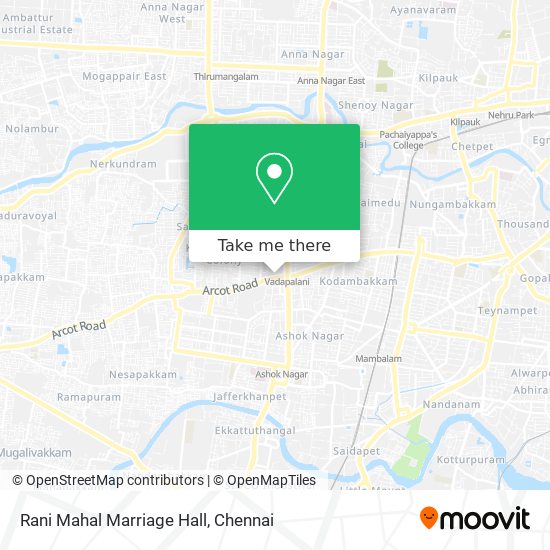 Rani Mahal Marriage Hall map