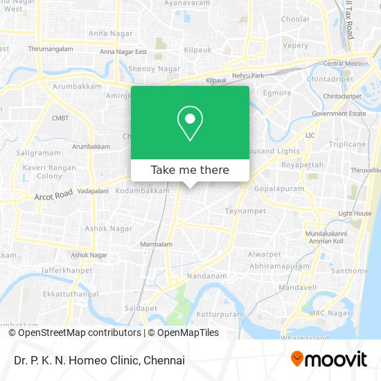 Dr. P. K. N. Homeo Clinic map