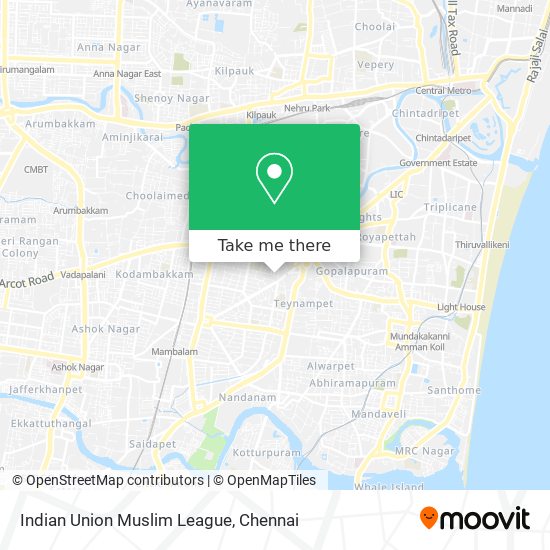 Indian Union Muslim League map
