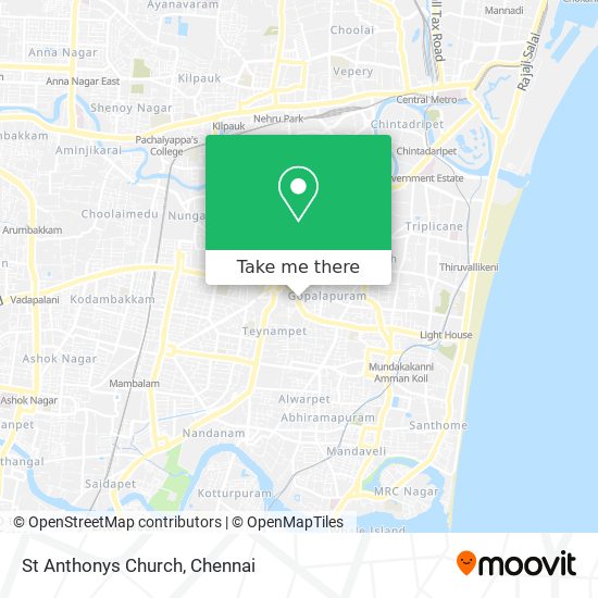 St Anthonys Church map