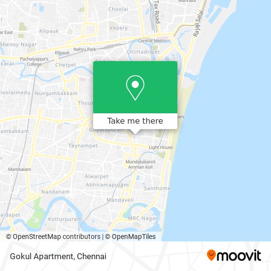 Gokul Apartment map