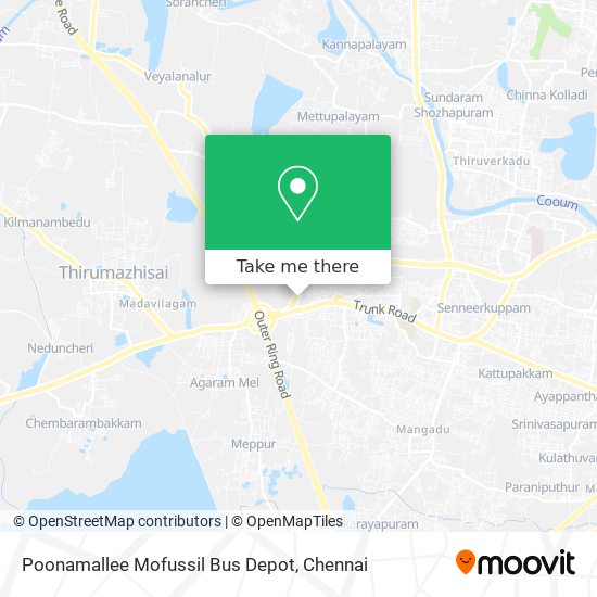 Poonamallee Mofussil Bus Depot map