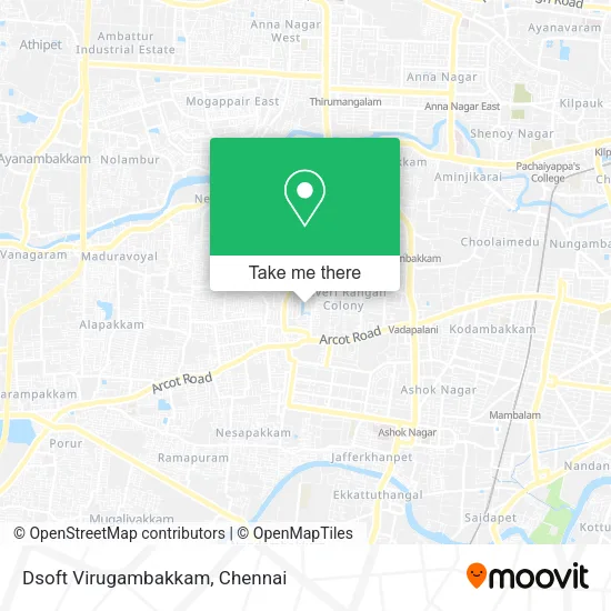Dsoft Virugambakkam map