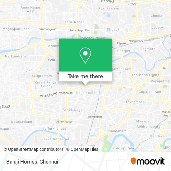 Balaji Homes map