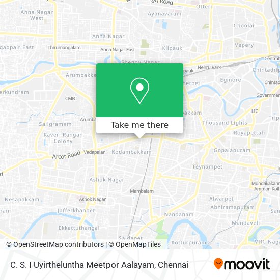 C. S. I Uyirtheluntha Meetpor Aalayam map