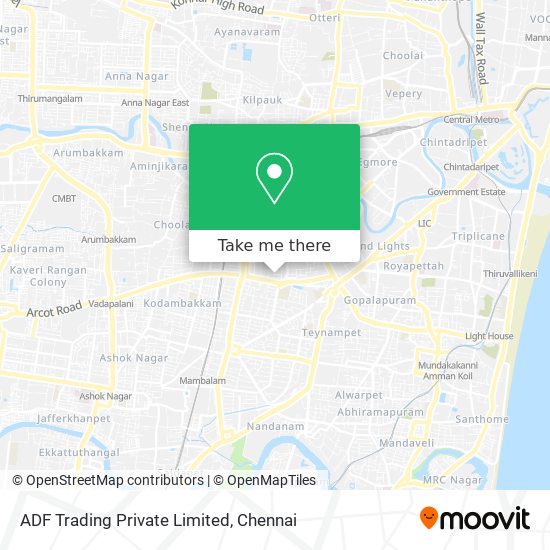 ADF Trading Private Limited map