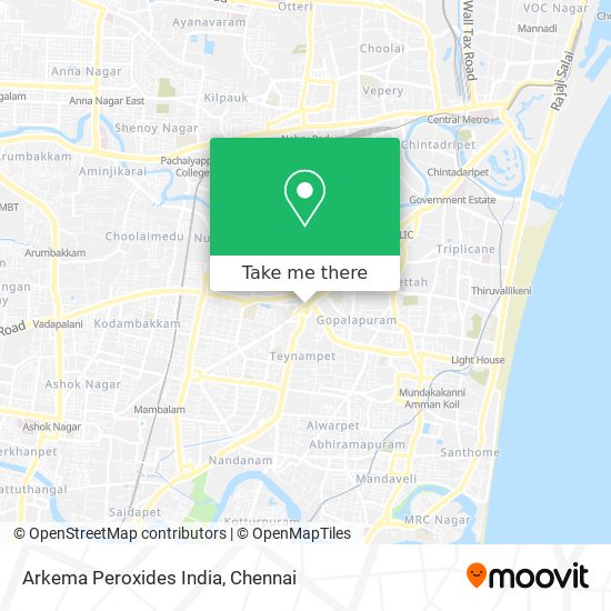 Arkema Peroxides India map