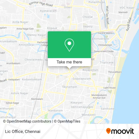 Lic Office map