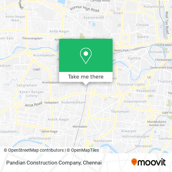 Pandian Construction Company map