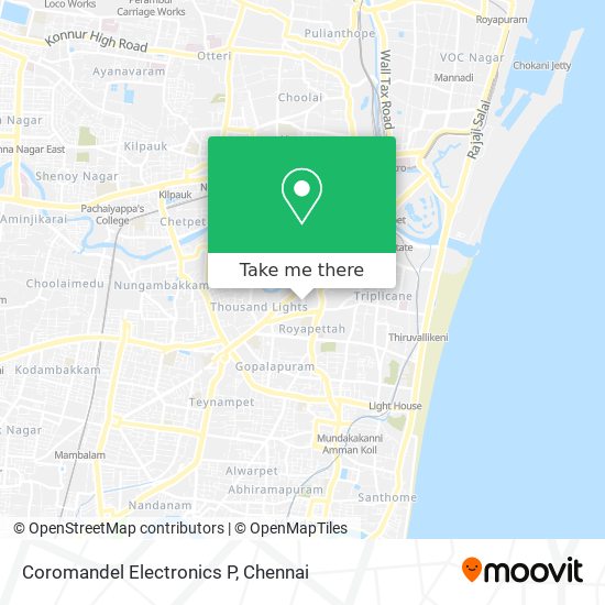 Coromandel Electronics P map