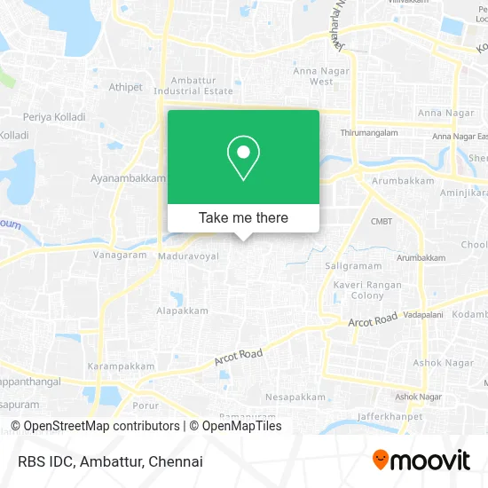 RBS Idc, Ambattur map