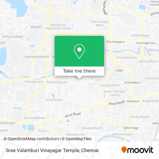 Sree Valamburi Vinayagar Temple map
