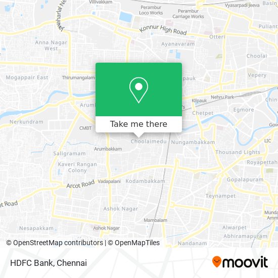 HDFC Bank map