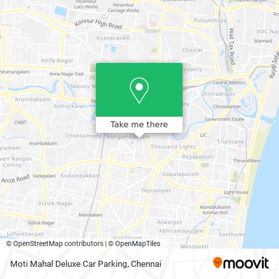 Moti Mahal Deluxe Car Parking map
