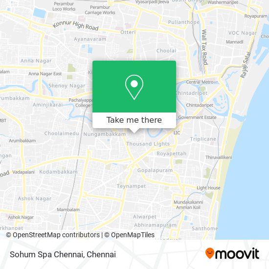 Sohum Spa Chennai map