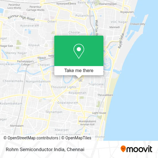 Rohm Semiconductor India map