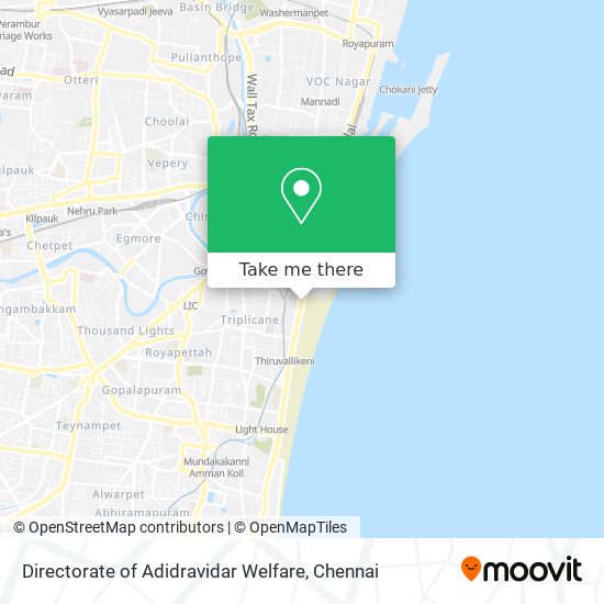 Directorate of Adidravidar Welfare map