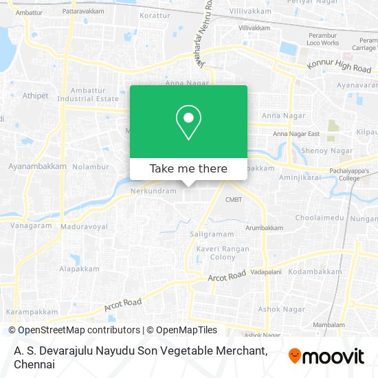 A. S. Devarajulu Nayudu Son Vegetable Merchant map