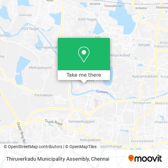 Thiruverkadu Municipality Assembly map