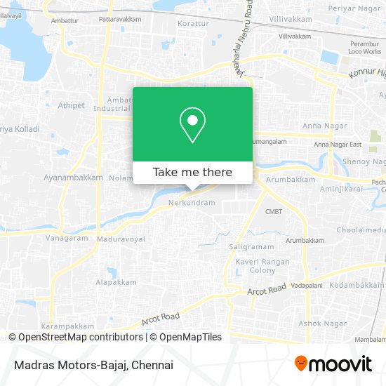 Madras Motors-Bajaj map