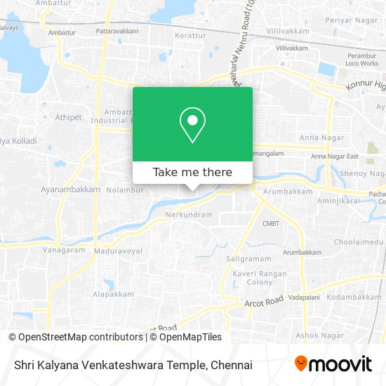 Shri Kalyana Venkateshwara Temple map