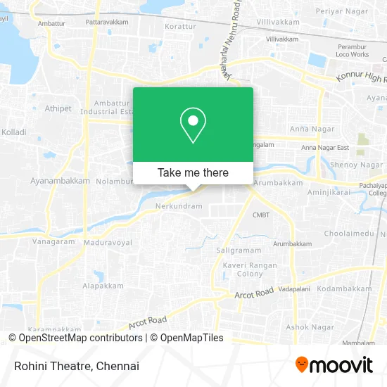 Rohini Theatre map