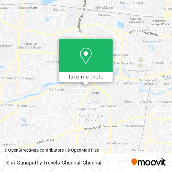 Shri Ganapathy Travels-Chennai map