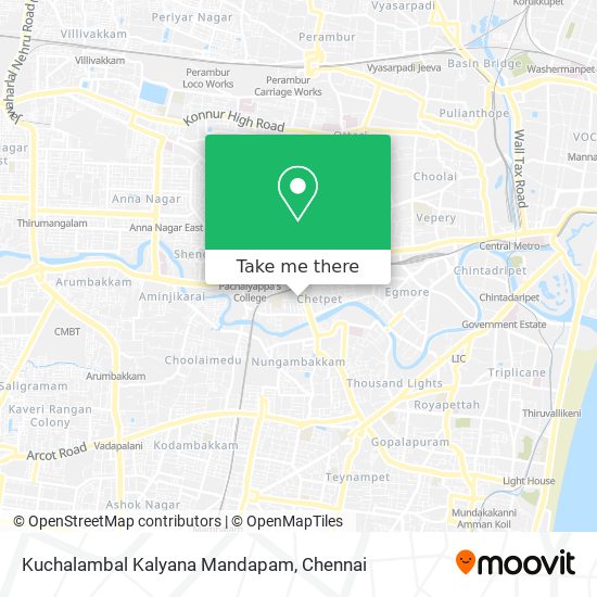 Kuchalambal Kalyana Mandapam map