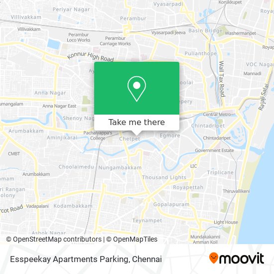 Esspeekay Apartments Parking map