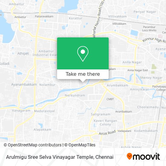 Arulmigu Sree Selva Vinayagar Temple map