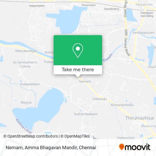 Nemam, Amma Bhagavan Mandir map